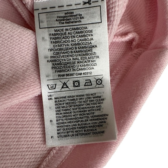 Adidas U4U Aeroready Collection Crop Sweatshirt Pink Womens XS - Picture 7 of 11